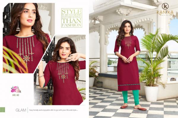 Kanika Anuroop 5 Fancy Silk Embroidery Kurti 